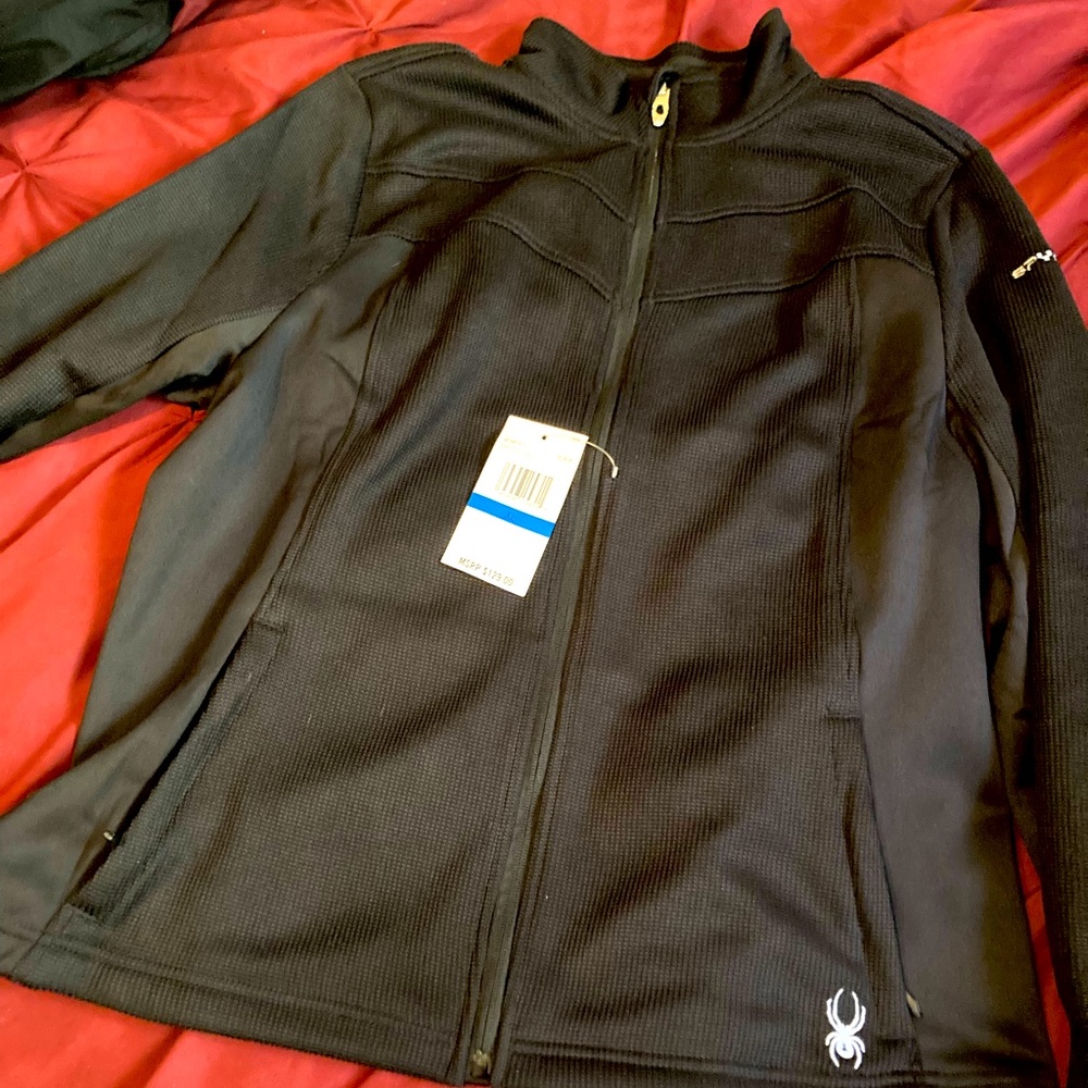 BLACK SPYDER JACKET. SIZE XL. Only worn once!